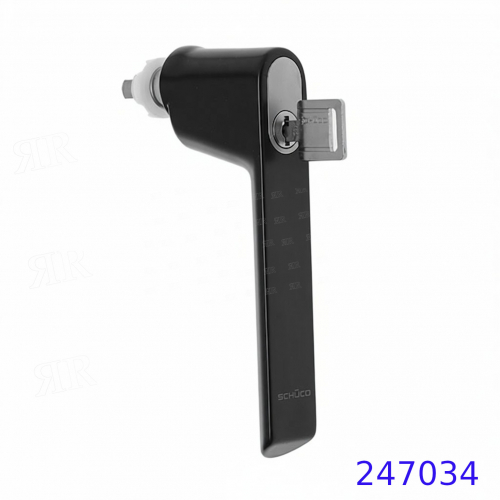 Ручка с замком,  цвет: RAL 9005 — черный       Schuco 247034