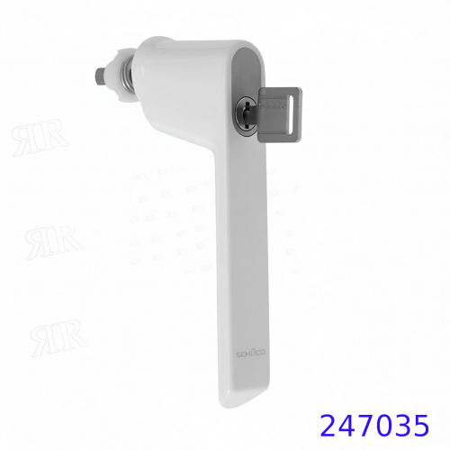 Ручка с замком,  цвет: RAL 9010 - «слоновая кость» Schuco 247035