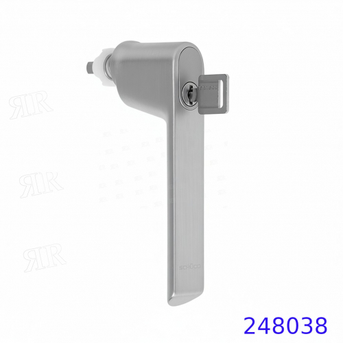 Ручка с замком, цвет: Inox-Look — под нержавейку Schuco 247038