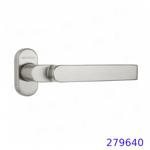 Ручка дверная нажимная  цвет: Inox-Look — под нержавейку Schuco 279640