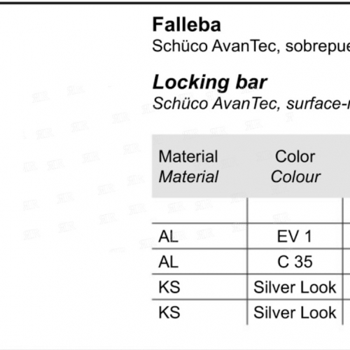 Ригельштанга  цвет: RAL 9005 — черный  Schuco 333877
